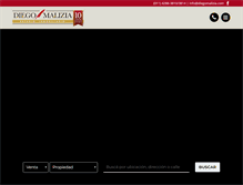 Tablet Screenshot of diegomalizia.com